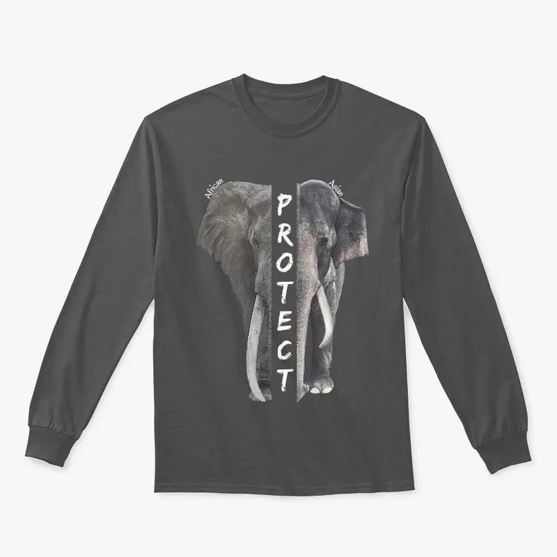 Protect Elephants Long sleeve 2