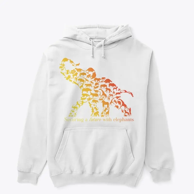 White Multispecies Hoodie-Hot Colors