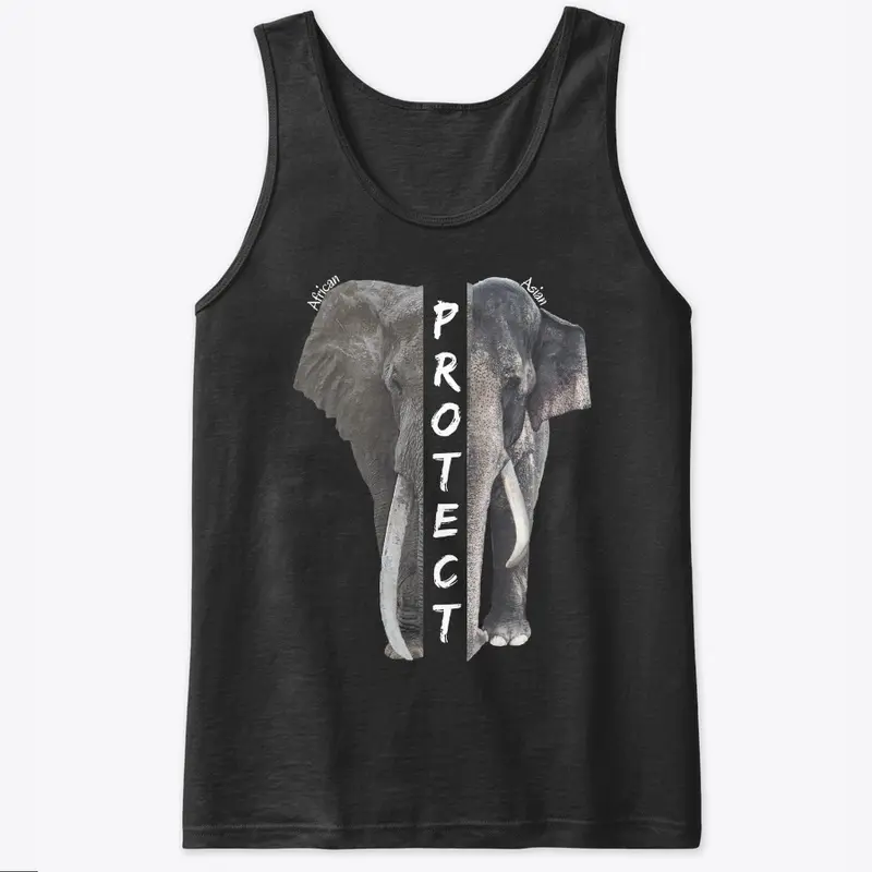 Protect Elephants Men's Tank