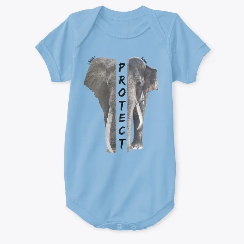 Protect Elephants Onesie